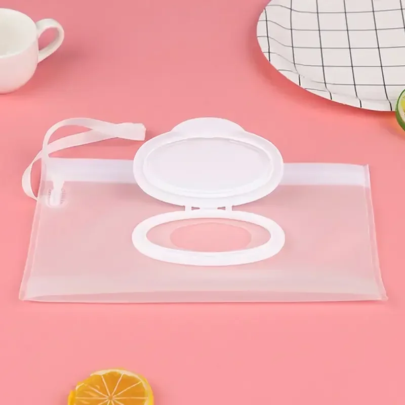 Bolsa de toallitas con tapa transparente