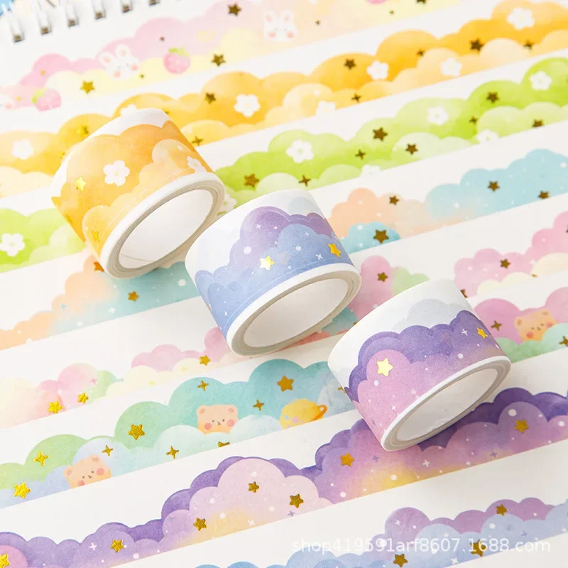 Cinta washi nubes en degradado para manualidades infantiles - imagen 2