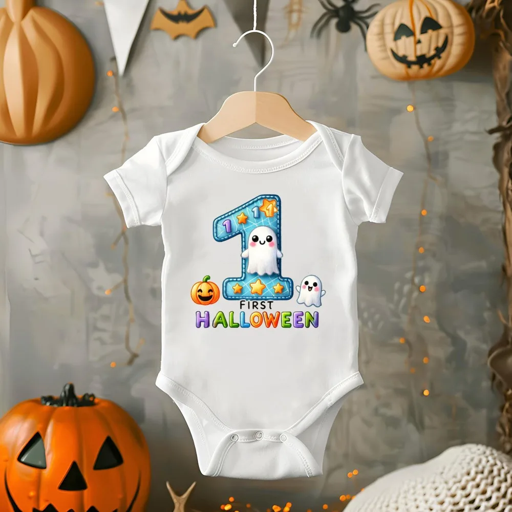 Mameluco bebé My 1st Halloween estampado de manga corta - imagen 3