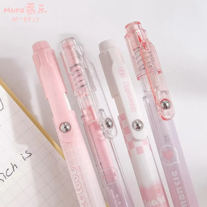 Kawaii Bolígrafos neutros de gel automáticos tinta negra para niños - imagen 3