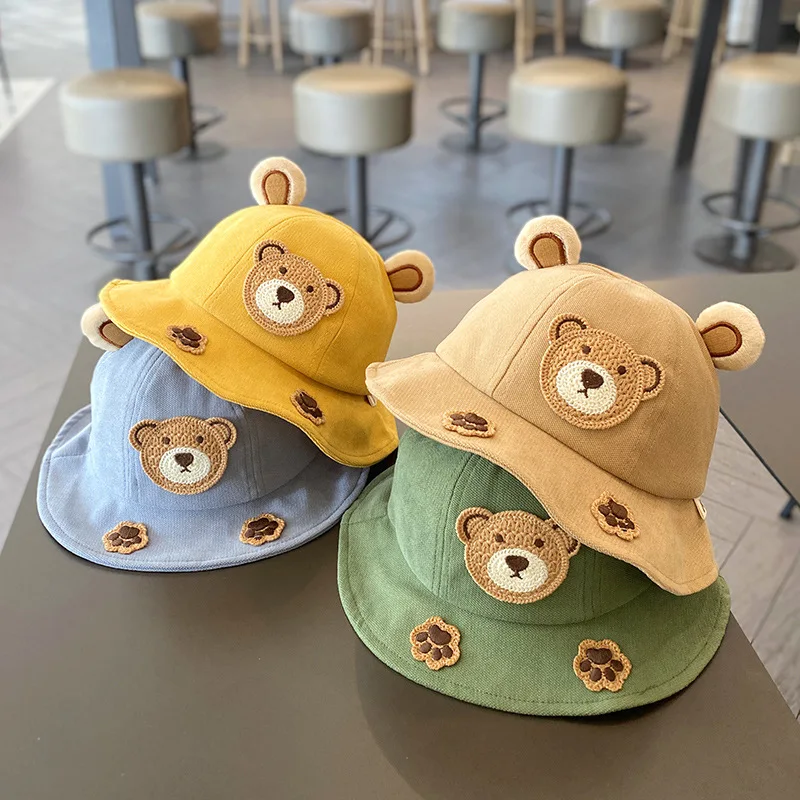 Gorra infantil orejas oso – Protección solar niños transpirable - imagen 5