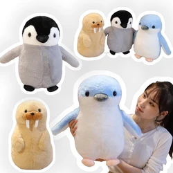 Peluche pingüino kawaii marino para acuario, morsa y animales
