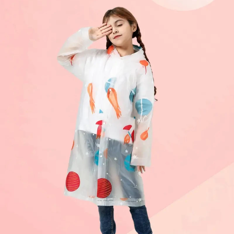Chubasquero impermeable Poncho de sirena para niños