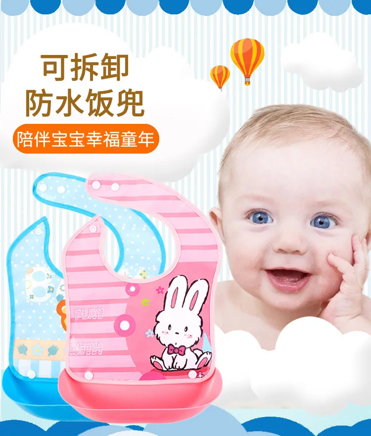Babero EVA impermeable con diseño infantil
