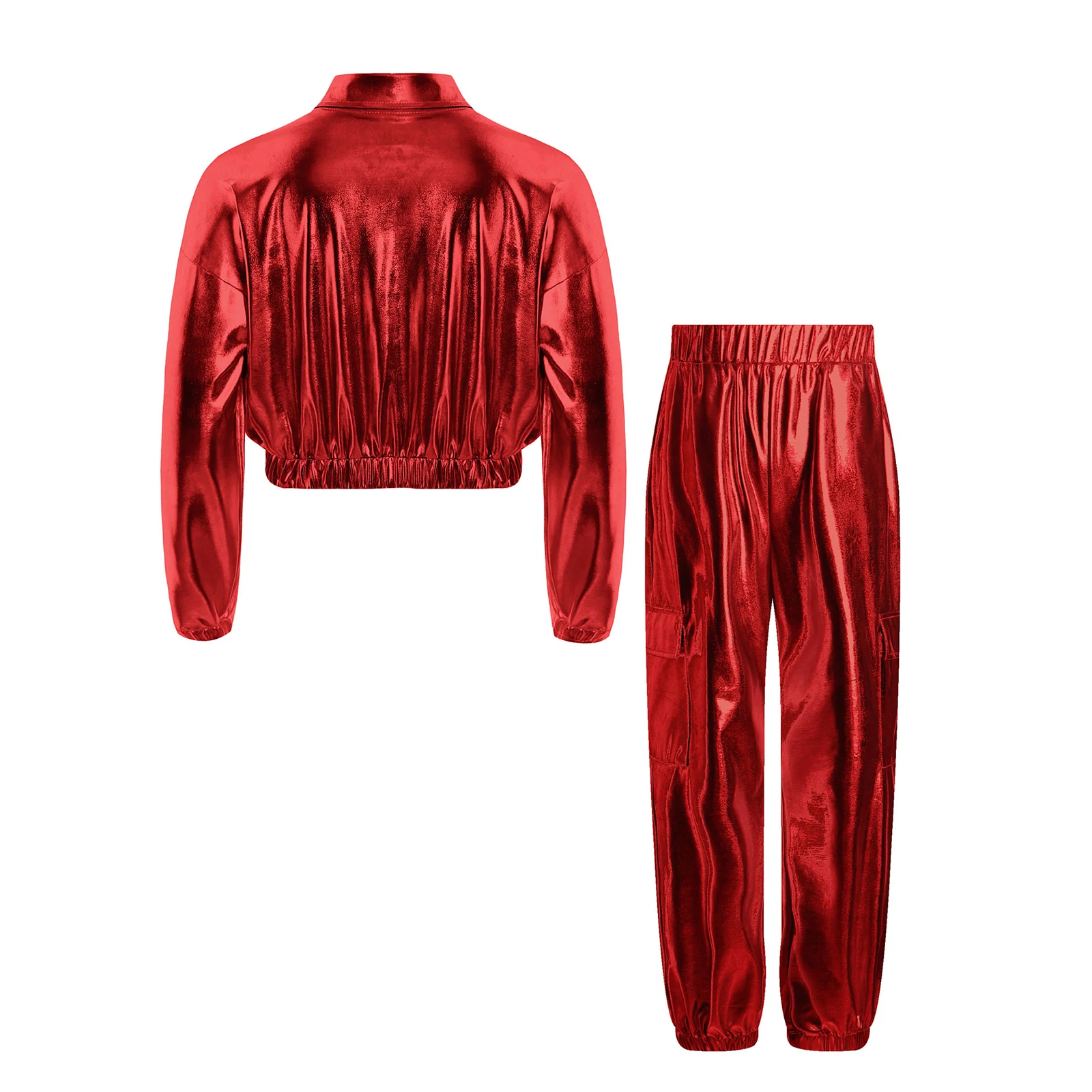 Conjunto de baile Jazz Hip Hop para niños chaqueta y pantalón - imagen 4