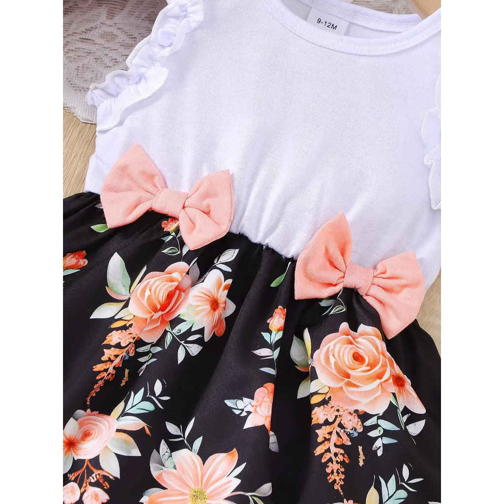Vestido floral sin mangas para niña – Ideal verano y celebraciones - imagen 3