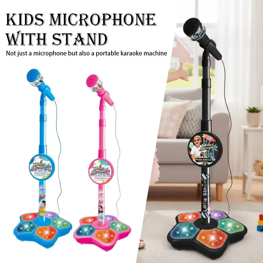 Máquina de karaoke infantil con micrófono y luces LED reutilizables - imagen 5