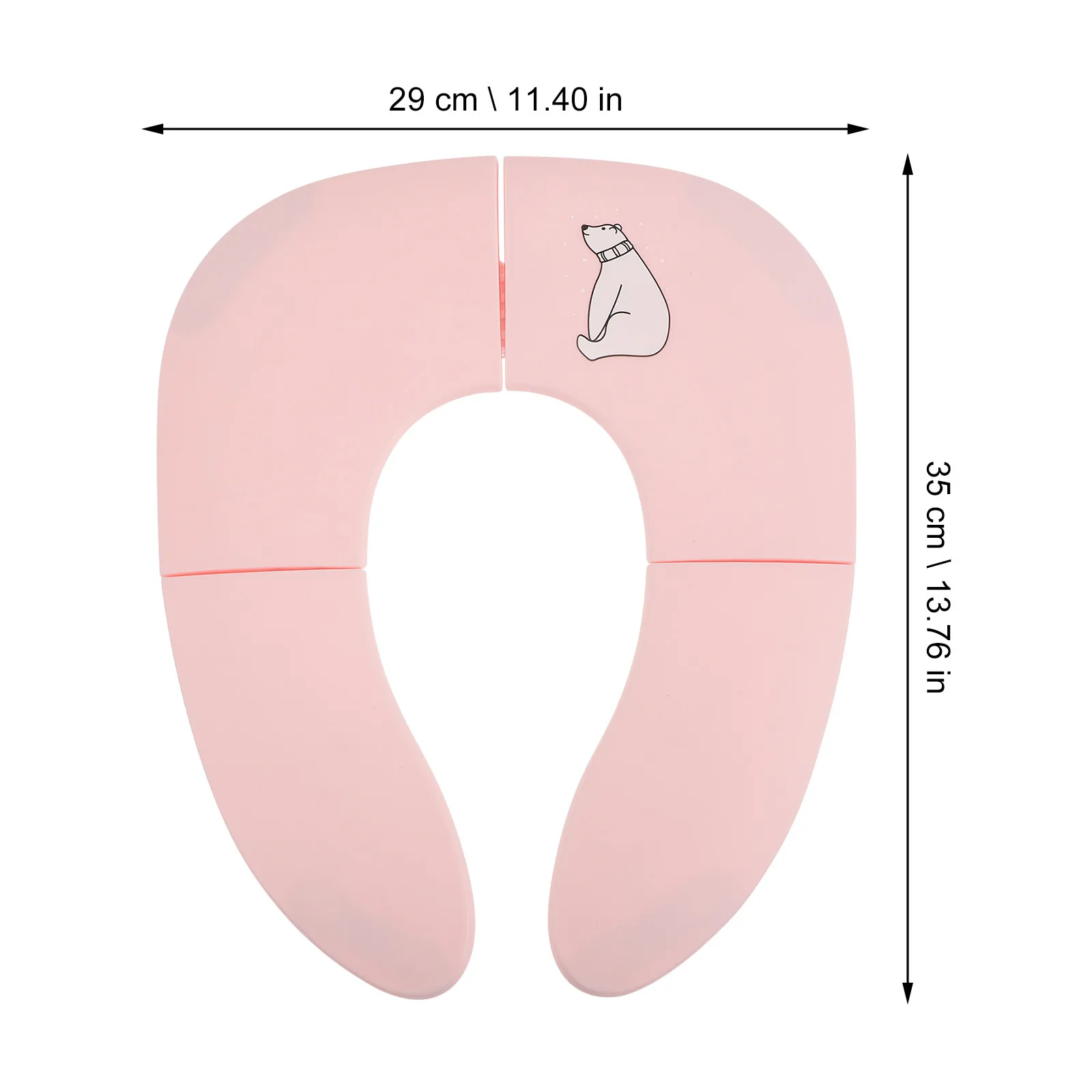 Asiento de inodoro portátil plegable para entrenamiento infantil - imagen 2