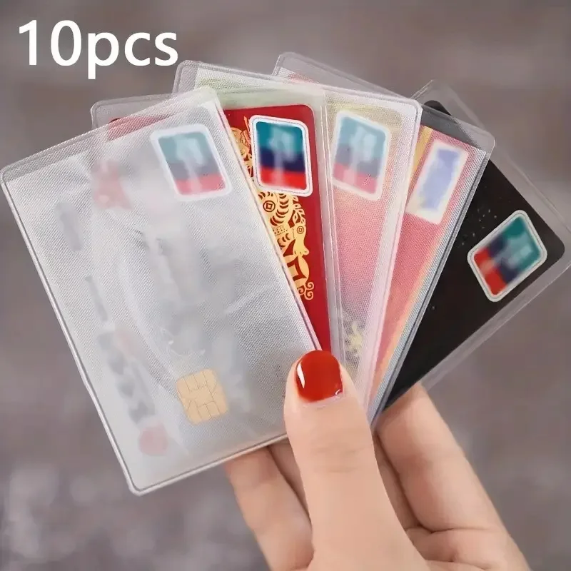 Fundas protectoras transparentes para tarjetas de crédito impermeables