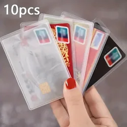 Fundas protectoras transparentes para tarjetas de crédito impermeables
