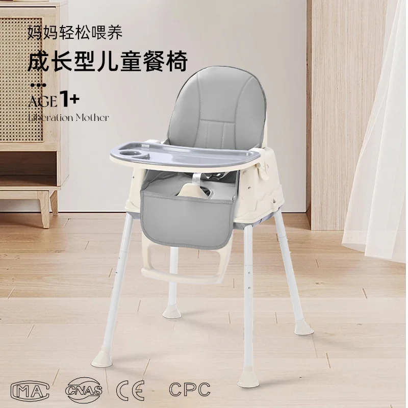 Trona para bebé plegable y portátil multifuncional de comedor