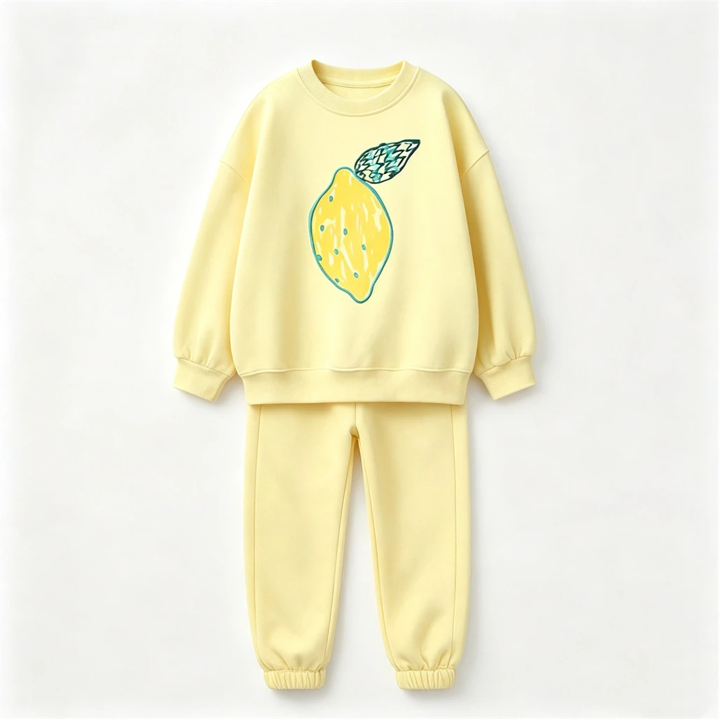 Conjunto infantil de sudadera con capucha y pantalón estampado - imagen 2