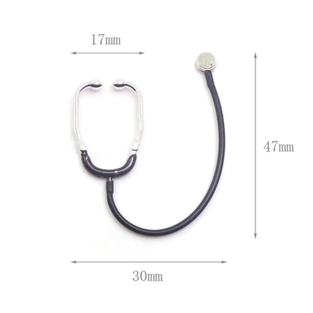 Estetoscopio miniatura juguete médico para casa de muñecas - imagen 4