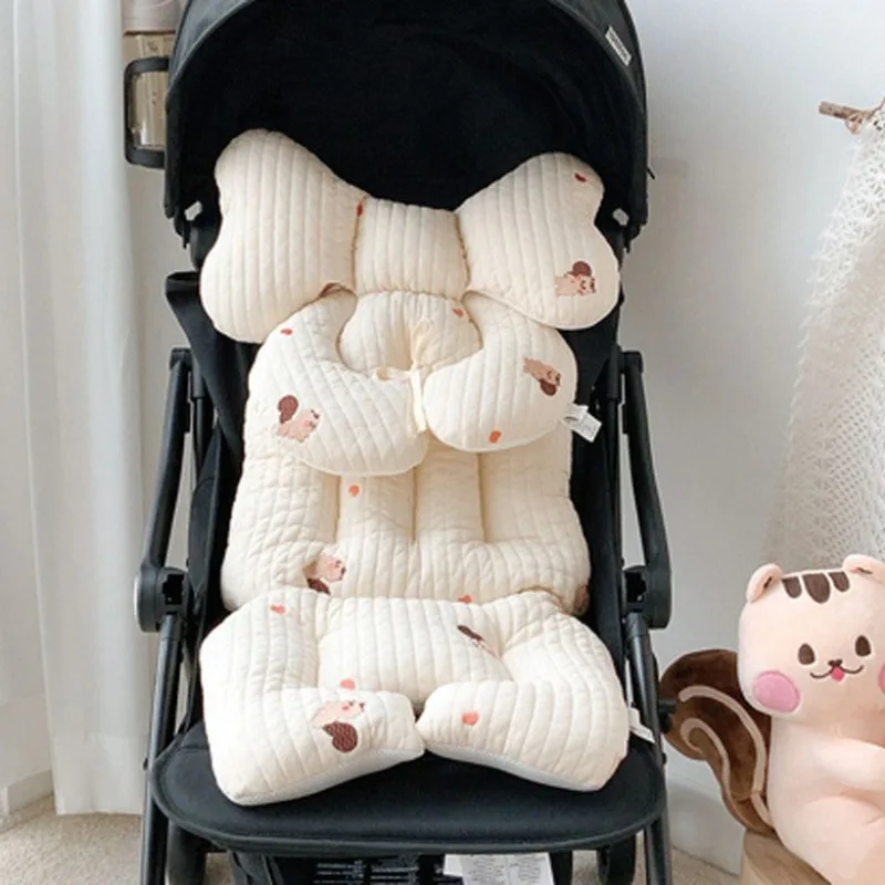 Cojín acolchado para cochecito de invierno INS con soporte lumbar