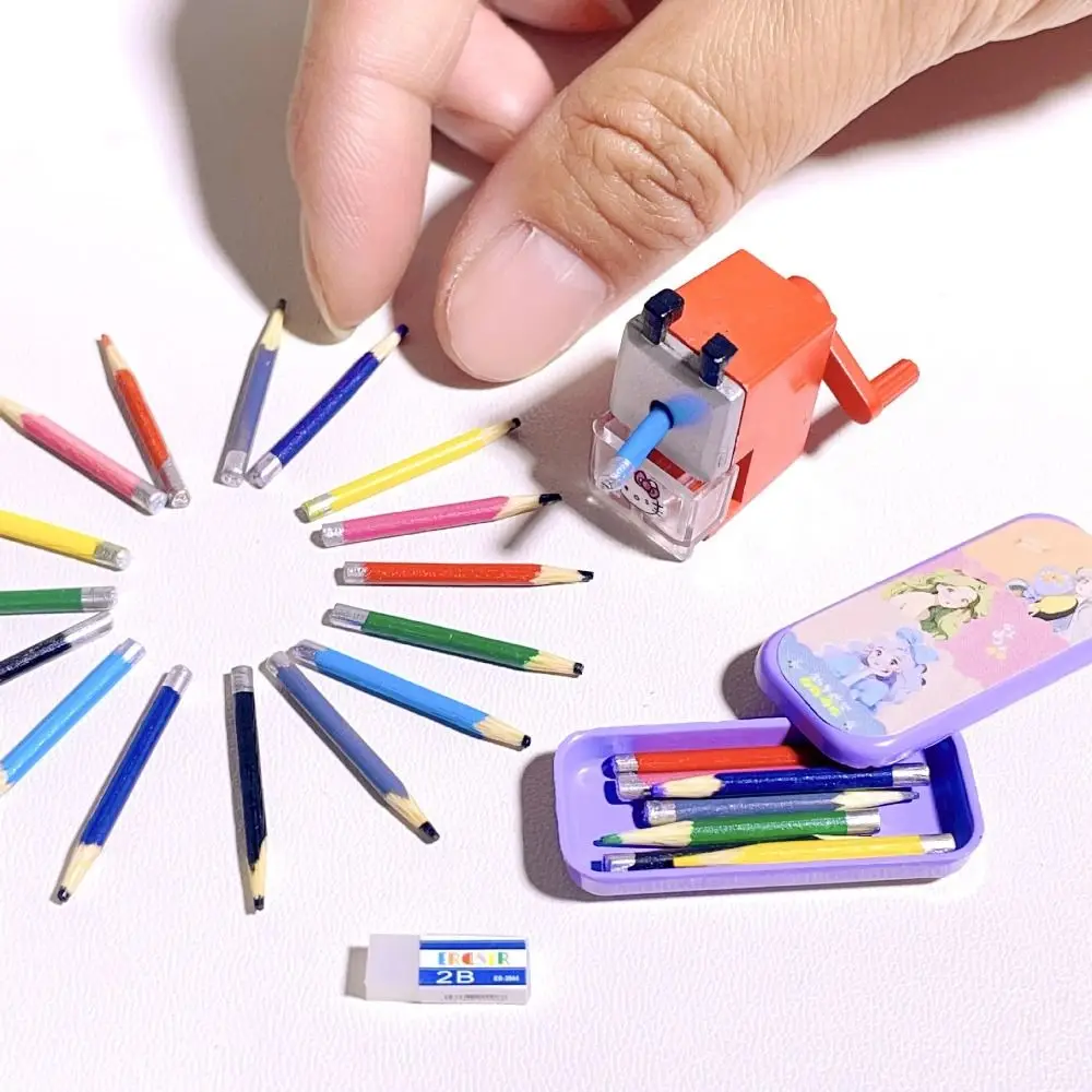 Lápices de colores para casa de muñecas – juego mini escritura - imagen 2