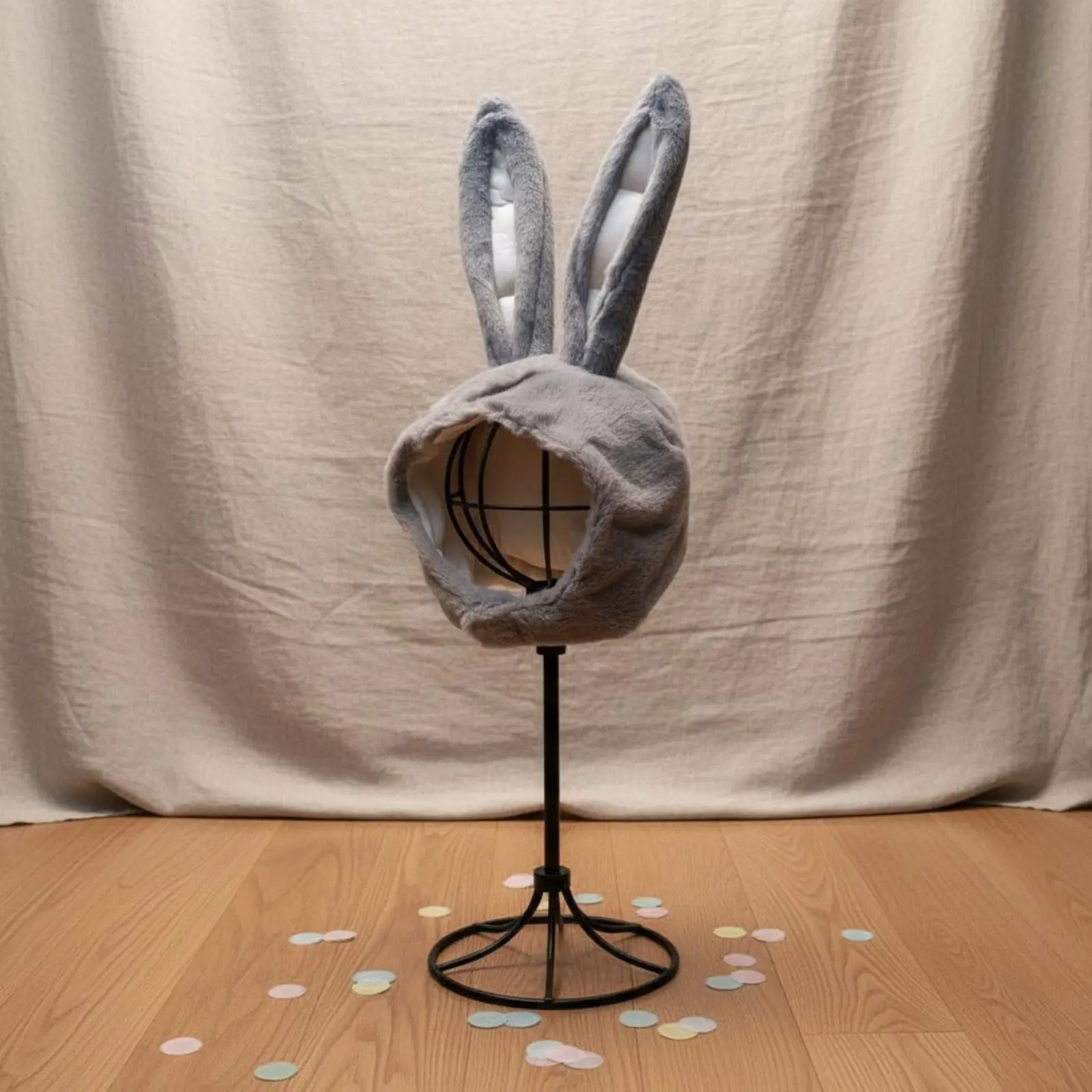 Gorro con orejas de conejo suave para cosplay y fotos - imagen 3
