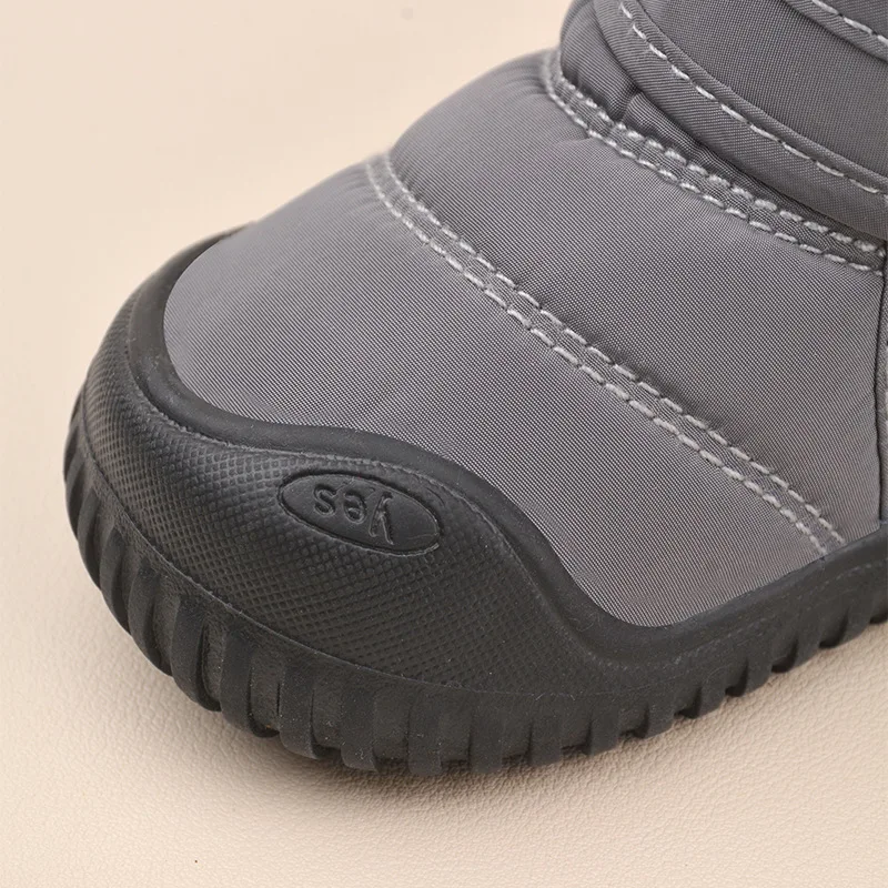 Botas de nieve de terciopelo cálidas para niñas antideslizantes