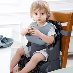 Asiento elevador regulable con cinturón para silla de bebé cómodo
