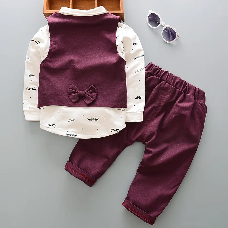 Conjunto infantil con chaleco, camisa y pantalones para niño pequeño - imagen 5