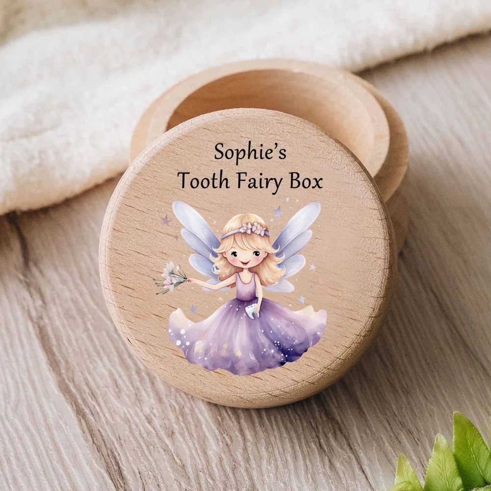 Caja de dientes de madera personalizada para guardar recuerdos - imagen 4