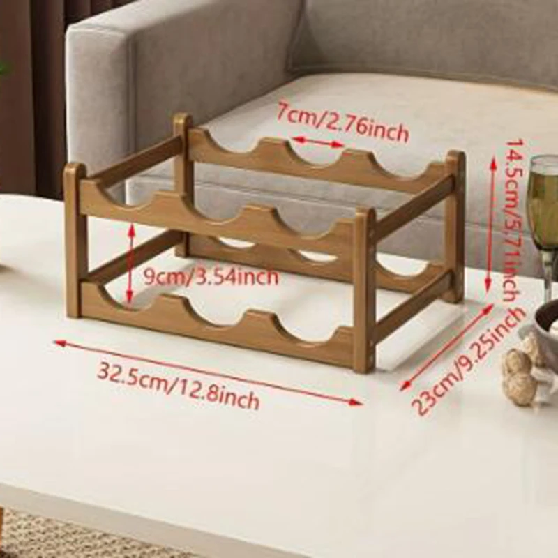 Estante para vinos decorativo de rejilla, montaje fácil en casa - imagen 4