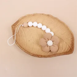 Cadena clip para chupete floral sin BPA – Recién nacido