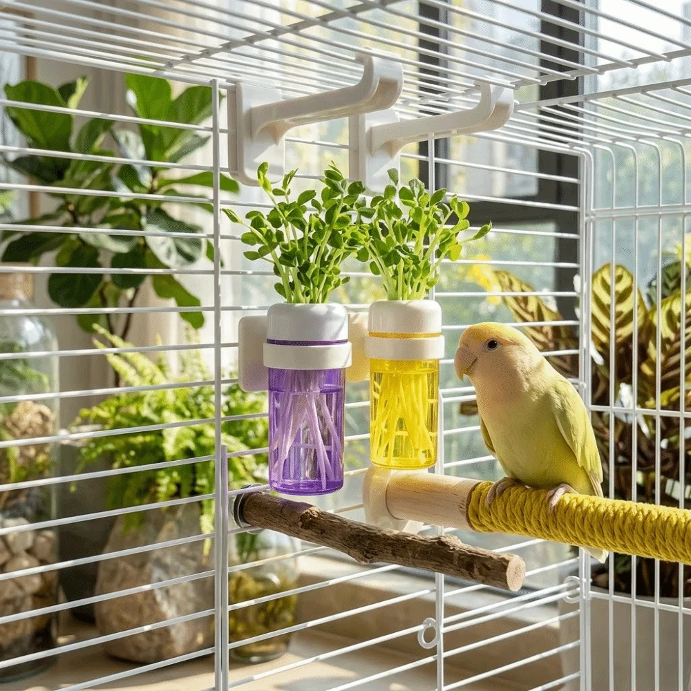 Cesta hidropónica colgante de plástico para mantener frescos - imagen 4