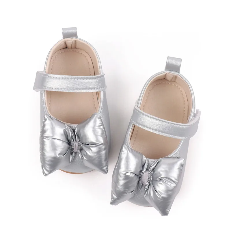 Zapatos de princesa para niña con lazo, primeros pasos, cuero PU - imagen 2