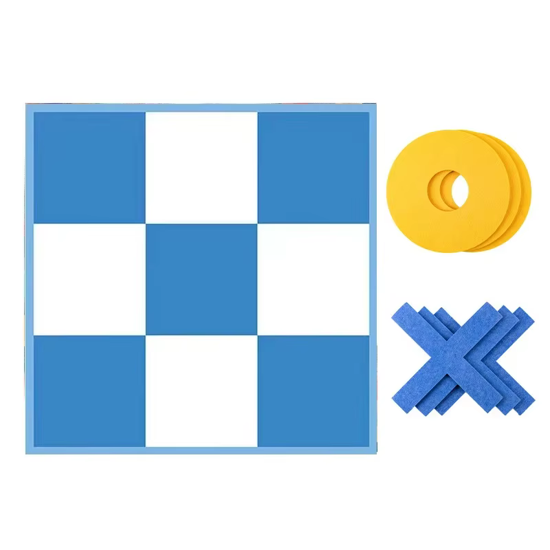 Piezas circulares y en X del juego