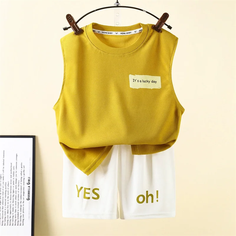 Conjunto deportivo de verano niño: chaleco sin mangas y short - imagen 5