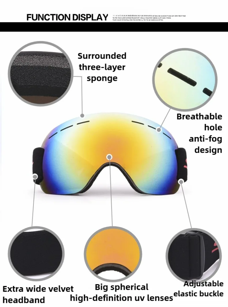 Ajuste cómodo para uso prolongado en esquí o snowboard