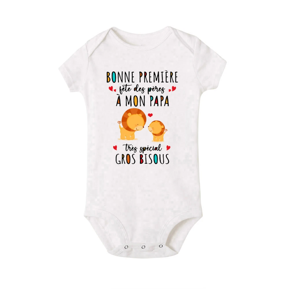Body bebé manga corta 'Te amo papá' recién nacido verano - imagen 4