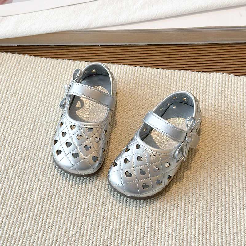 Zapatos de verano para niña estilo princesa con suela suave cómoda