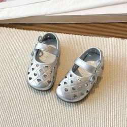 Zapatos de verano para niña estilo princesa con suela suave cómoda