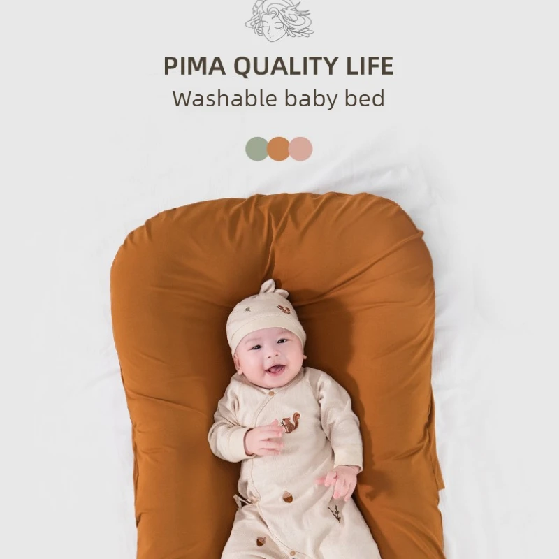 Cuna ajustable nido portátil de bebé para dormir con funda extraíble - imagen 2