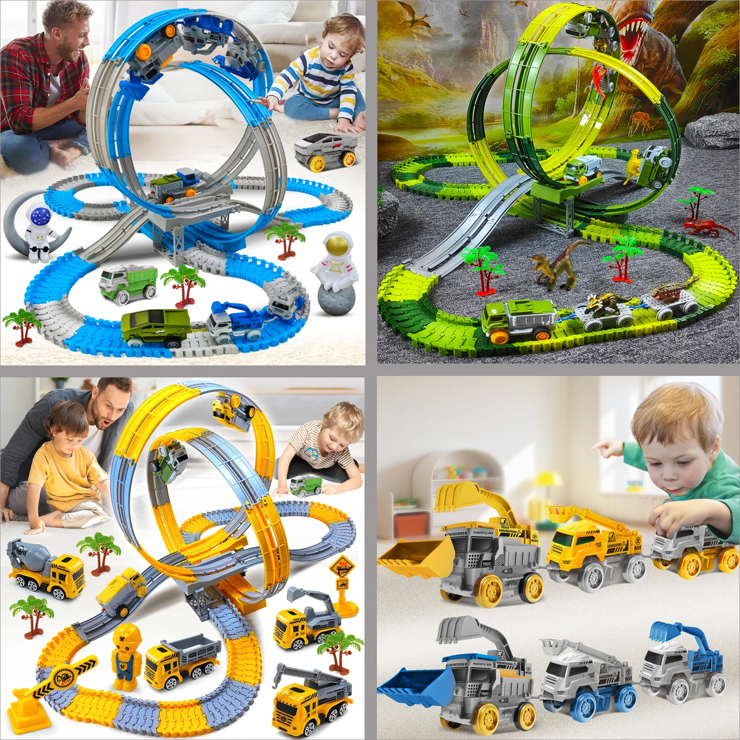 Tren eléctrico de dinosaurio infantil – Juguete educativo con magia de escalada - imagen 5