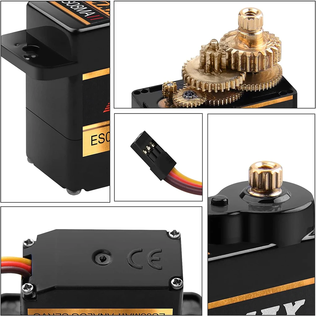 Servo analógico de engranaje metálico Emax para coche RC - imagen 3