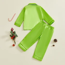 Pijama de satén para niños y niñas – Suave y elegante