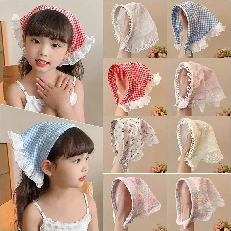 Pañuelo princesa con volantes y diadema antideslizante para bebé - imagen 5
