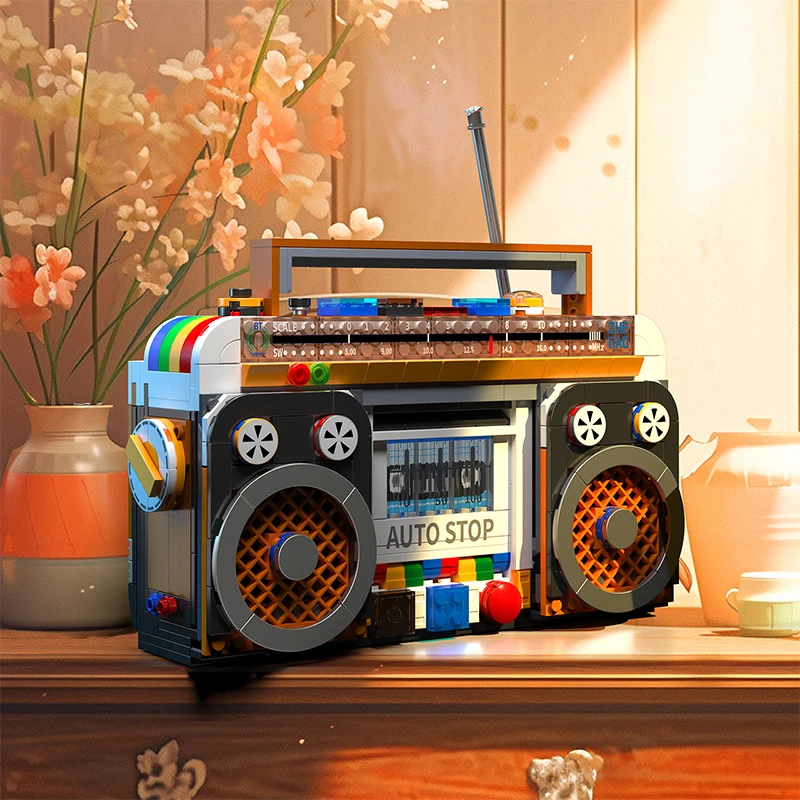 Bloques de Construcción Radio Retro – Juguete DIY Escritorio - imagen 5