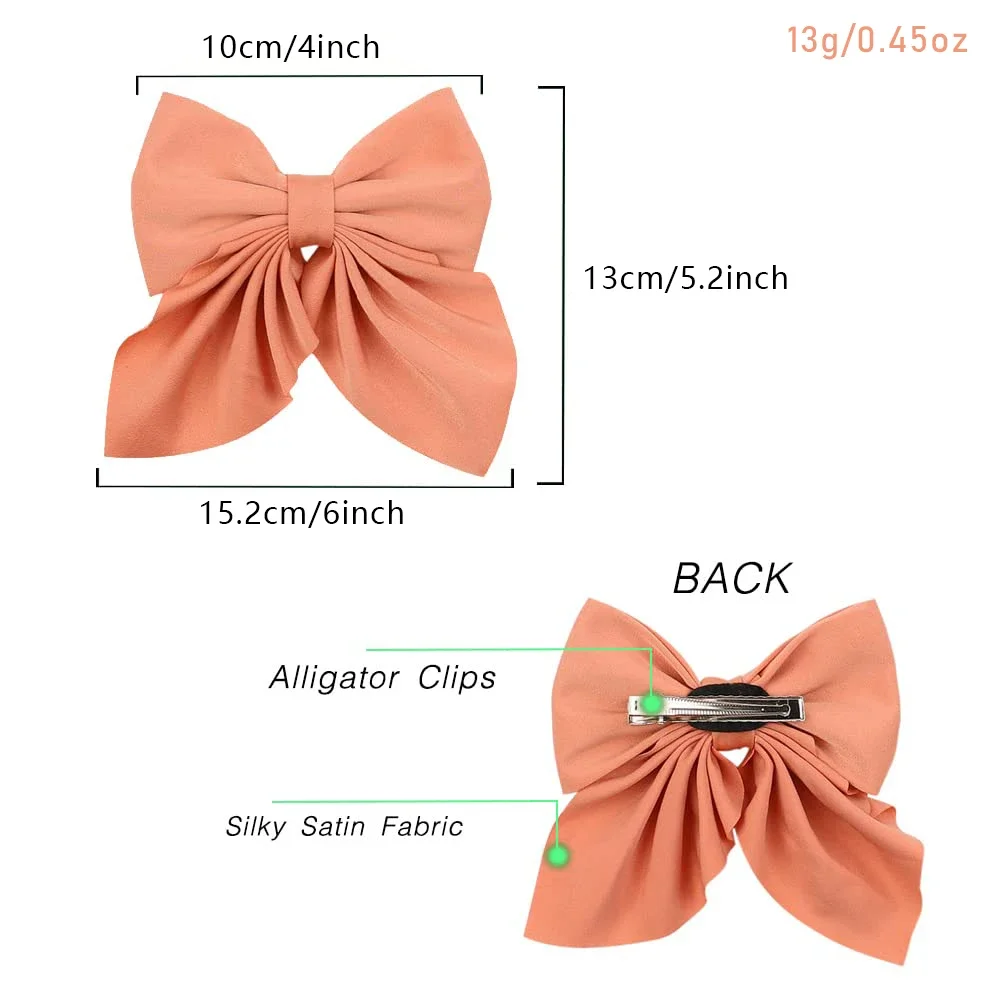 Pinzas para el pelo con lazos y estampado dulce