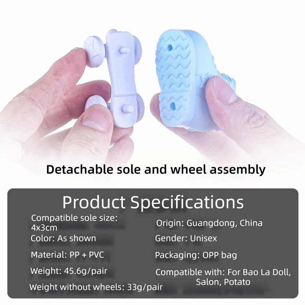 Patines para muñecas desmontables PVC con sujeción segura - imagen 5