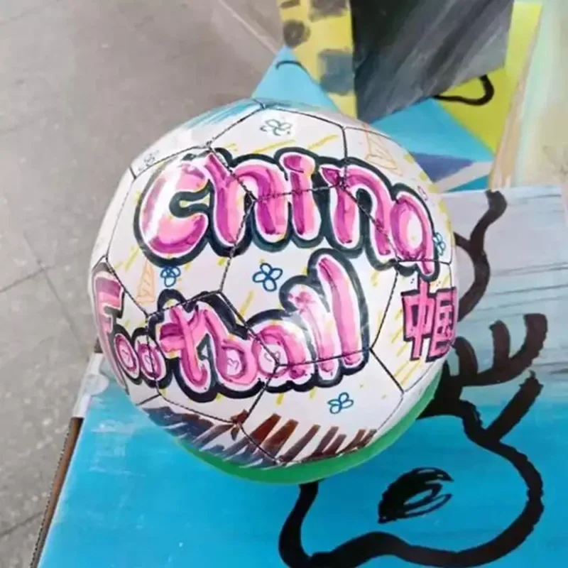 Balón de fútbol pintado a mano para niños – Talla 4 - imagen 2