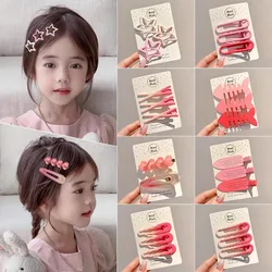 Pinzas cabello rosas estilo coreano para niñas – Horquilla flequillo