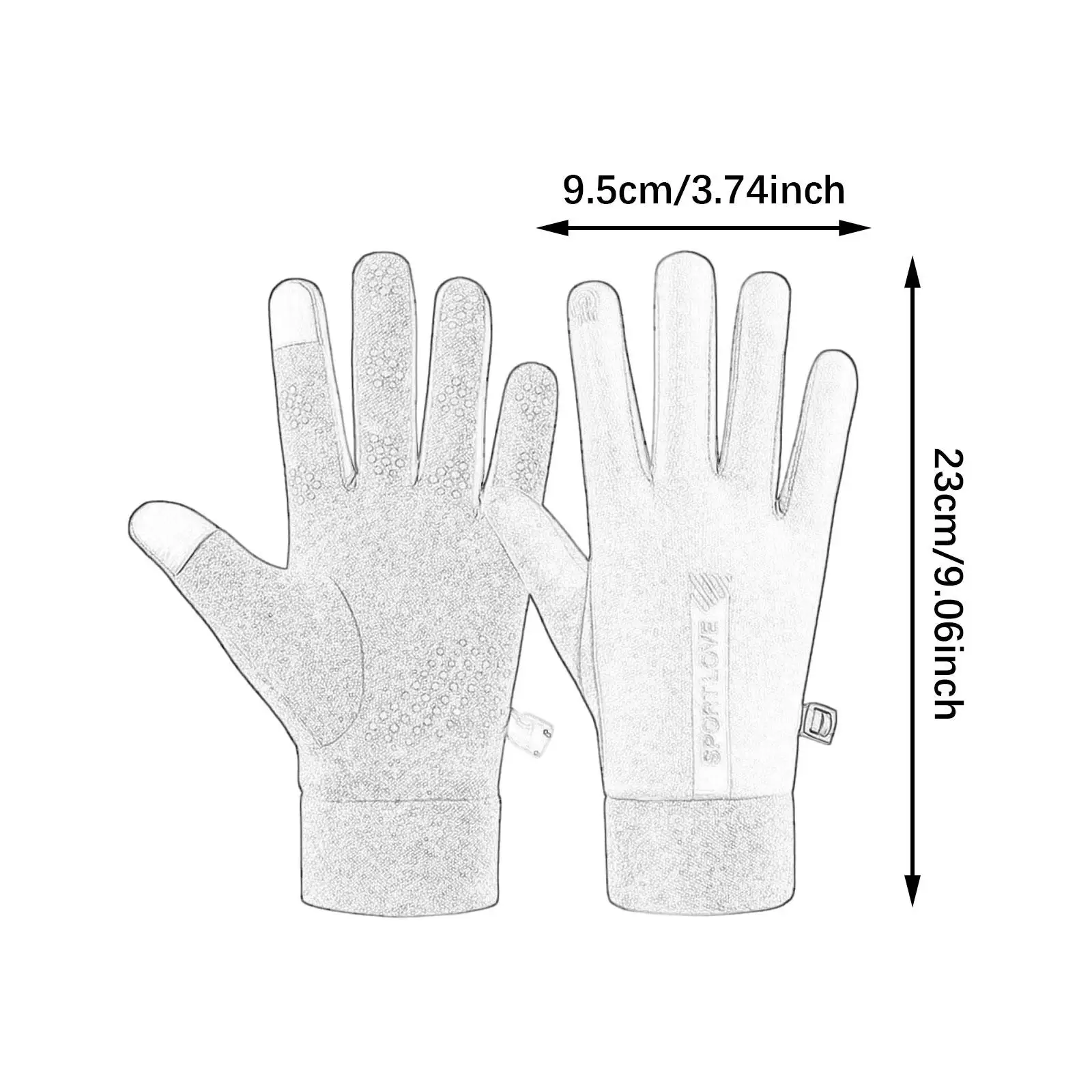 Guantes de esquí térmicos con pantalla táctil antideslizantes - imagen 5