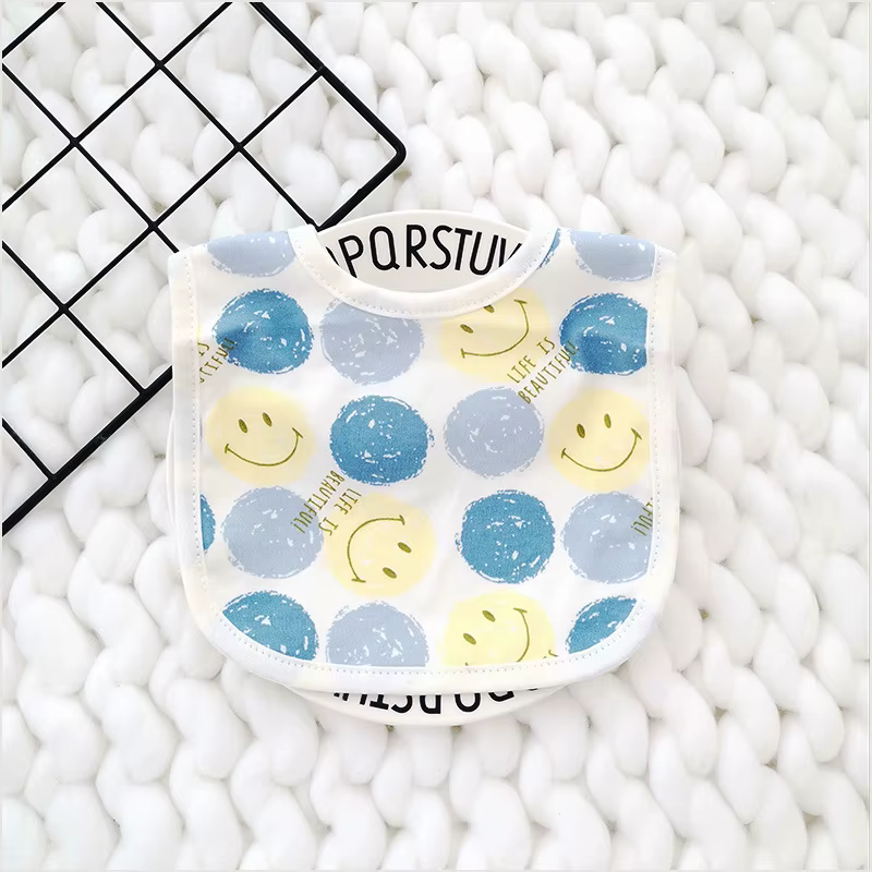 Babero algodón bebé con estampado de frutas – Pañuelo eructar - imagen 2