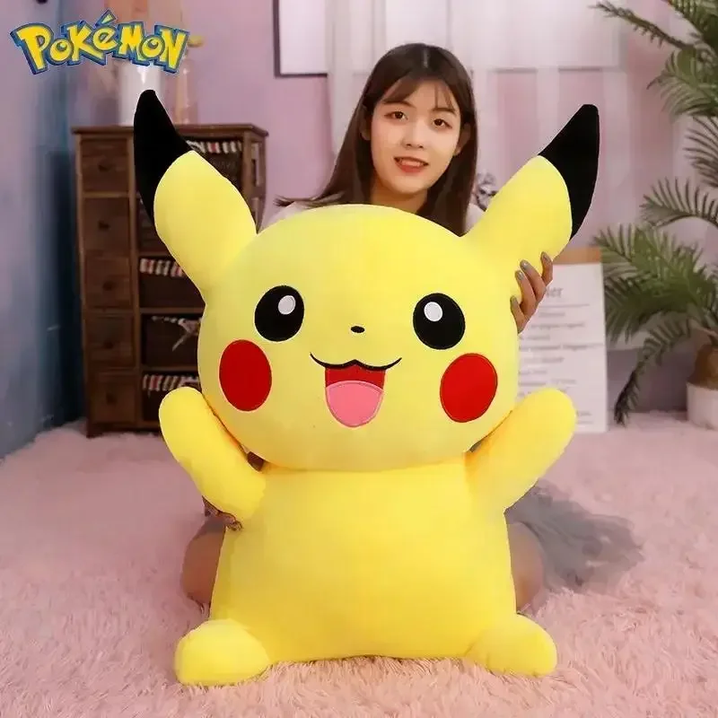 Peluche Pokémon Pikachu suave para niños, cojín de regalo