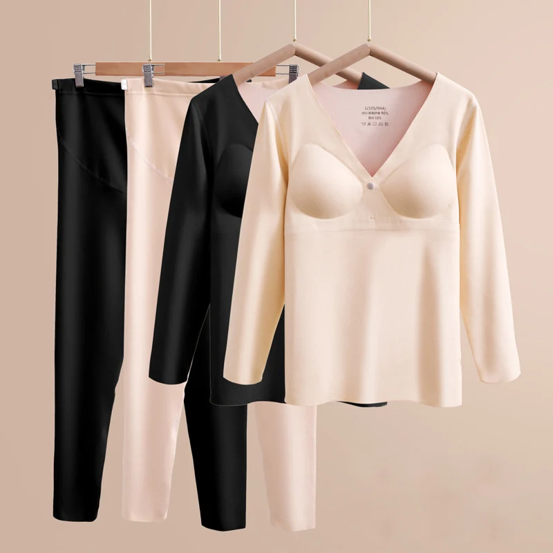Pijama de terciopelo para embarazadas – Cómoda y cálida - imagen 3
