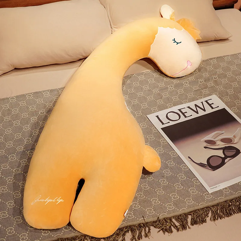 Almohada de peluche jirafa grande para bebé, lavable - imagen 4