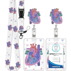 Cordón porta tarjetas retráctil con clip giratorio - Identificación